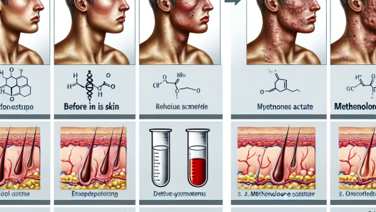 Qué cambios hay en la piel durante el uso de Acetato de metenolona