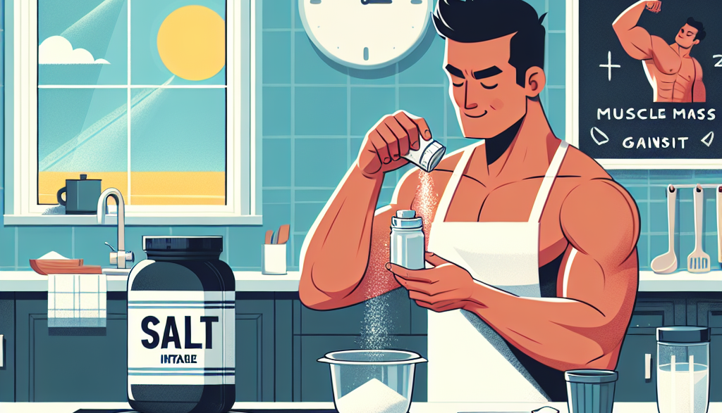 Cómo ajustar la ingesta de sal al usar Preparativos para ganar masa muscular