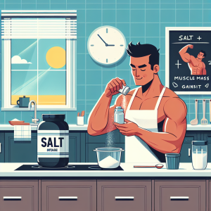 Cómo ajustar la ingesta de sal al usar Preparativos para ganar masa muscular
