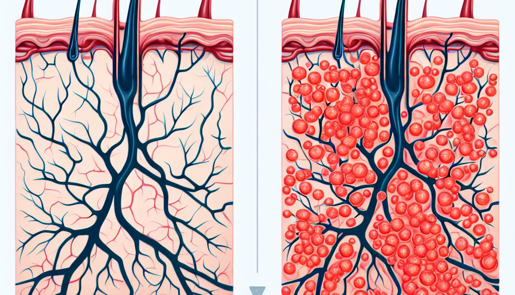 Cómo cambia la vascularización con Isotretinoina