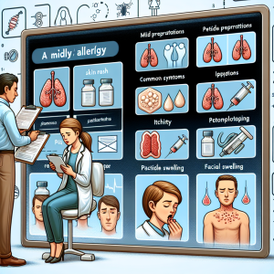 Cómo identificar una alergia leve a Preparados de péptidos