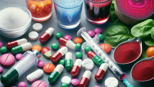 Inyecciones y pastillas para adelgazar y aumento de glóbulos rojos