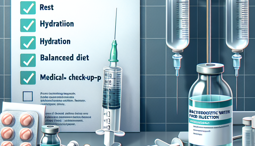 Recomendaciones post-ciclo tras el uso de Agua bacteriostática para inyección