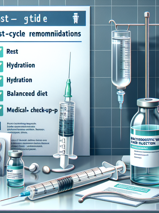 Recomendaciones post-ciclo tras el uso de Agua bacteriostática para inyección