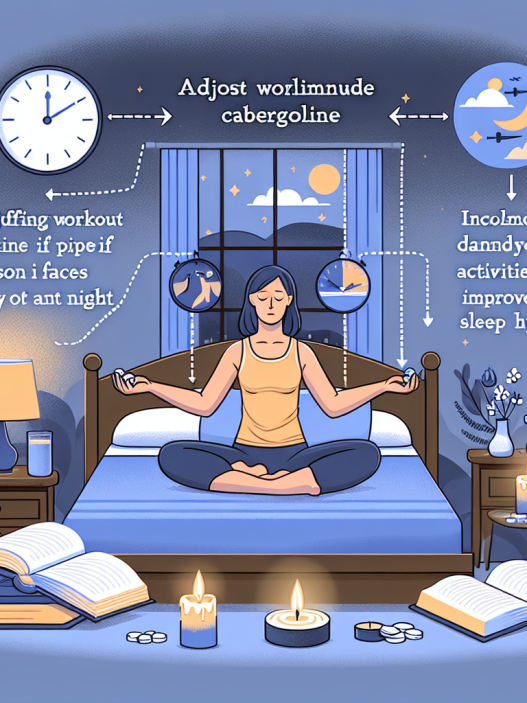 Cómo ajustar el entrenamiento si Cabergolina produce insomnio