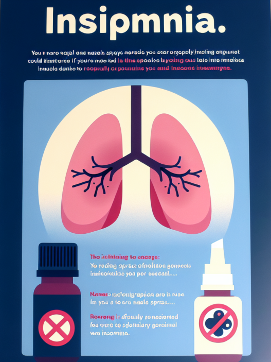 ¿Puede Aerosoles nasales causar insomnio?