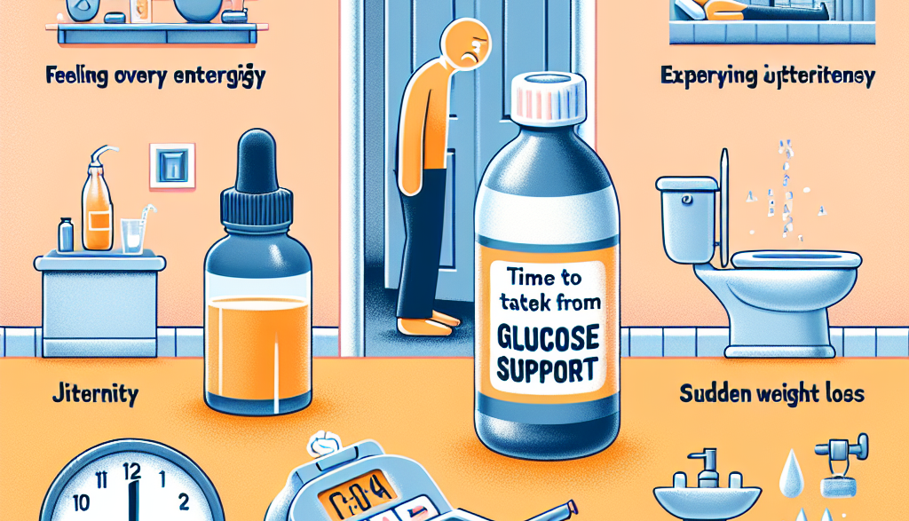Qué señales indican que debes pausar el uso de Apoyo a la glucosa