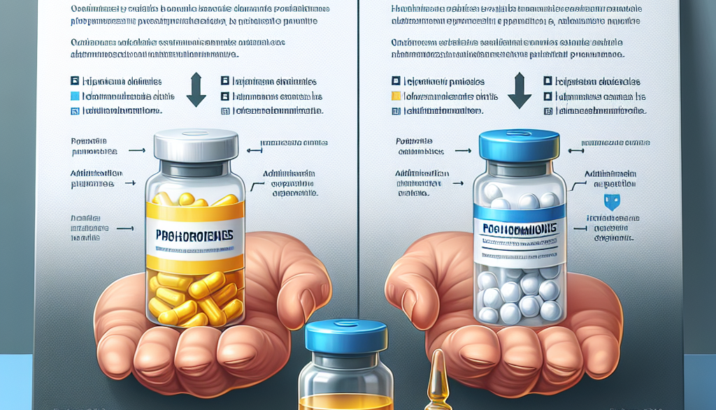 Diferencias entre Prohormon oral e inyectable